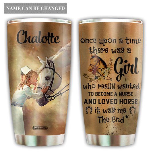 Horse Loved Nurse Personalized 20 Oz Tumbler