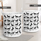 Horse Music Notes Style - Laundry basket - Owls Matrix LTD