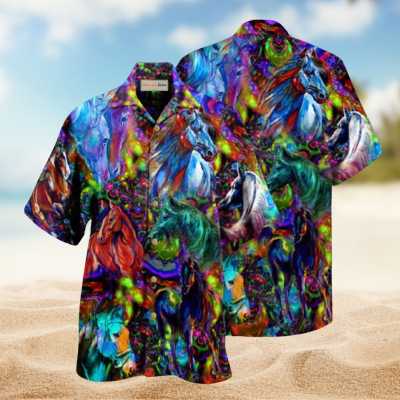 Horses Colorful Edition – Hawaiian Shirt