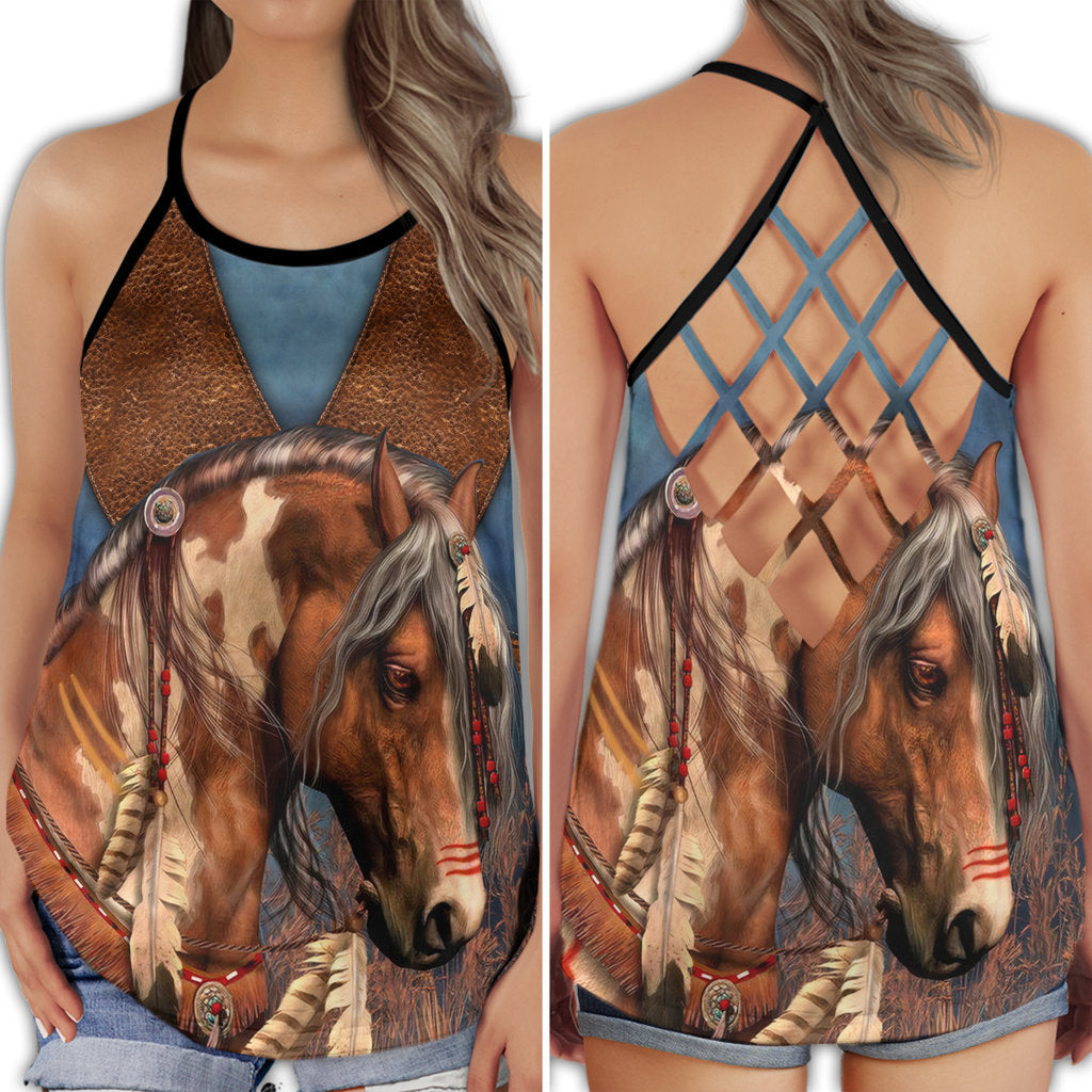 Horse Love Life Peaceful Mind - Hollow Tank Top
