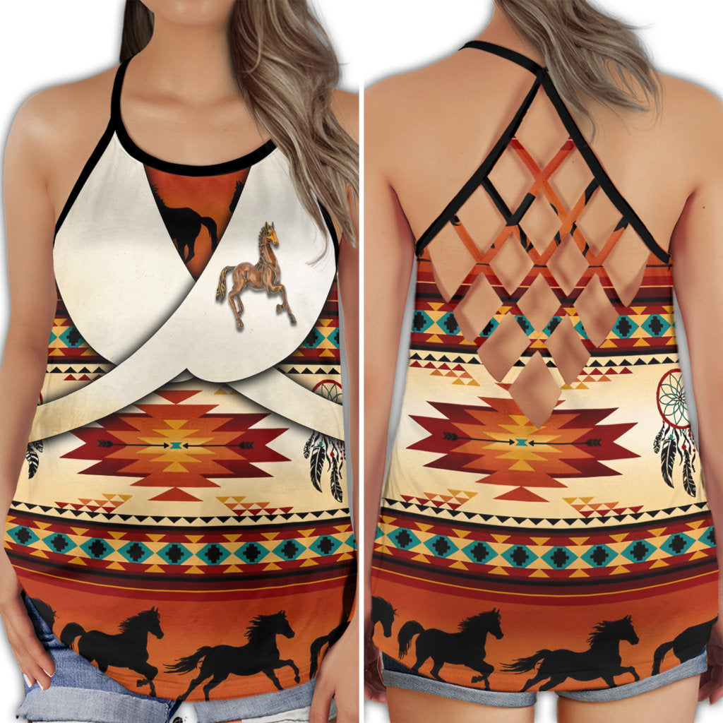 Horse Love Life Fast Run Collection – Hollow Tank Top