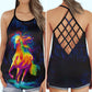 Horse Rainbow Run Colorful Collection – Hollow Tank Top