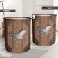 Horse Wood We Love Wood - Laundry Basket - Owls Matrix LTD
