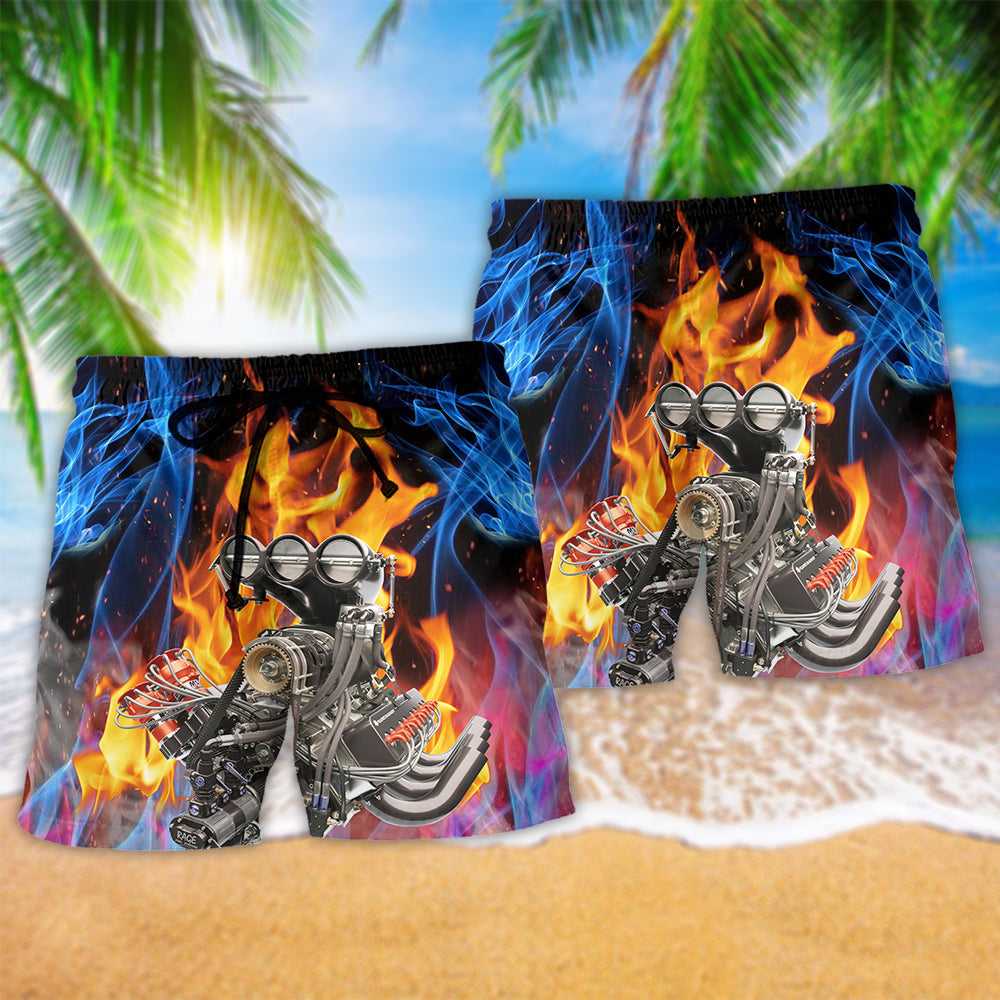 Hot Rod Fire Cool Ride – Beach Short