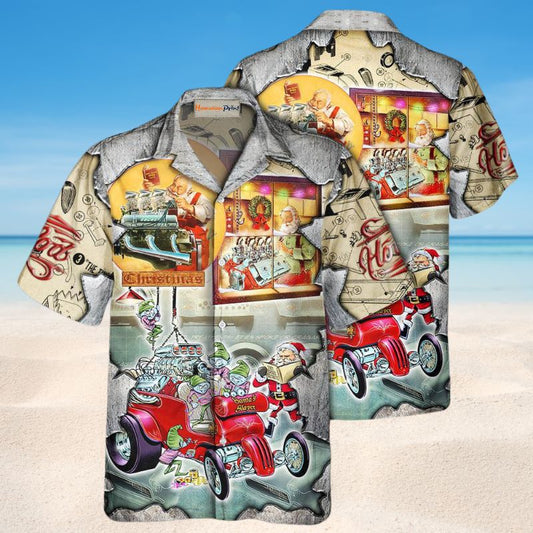 Hot Rod Merry Christmas 5 – Hawaiian Shirt