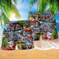 Hot Rod Holiday Ride Classic Art – Beach Short