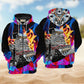 Hot Rod So Cool So Fire - 3D Hoodie