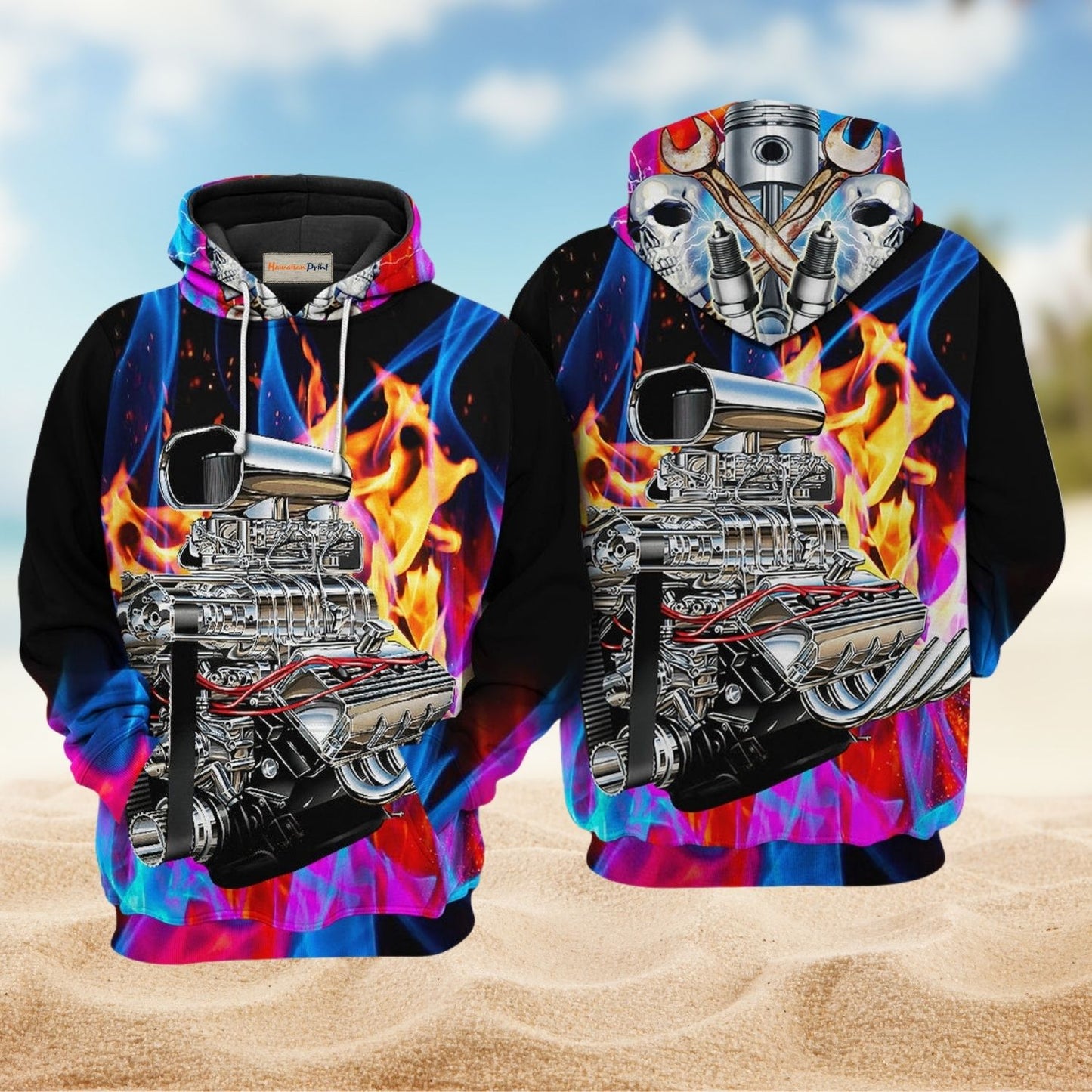 Hot Rod So Cool So Fire - 3D Hoodie