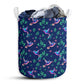 Hummingbird Flower Pattern - Laundry Basket - Owls Matrix LTD