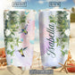 Hummingbird Loves Floral Forever Personalized 20 Oz Tumbler For Coffee Travel And Daily Use