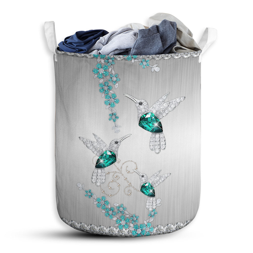 S: 17.72”x13.78” (45x35 cm) Hummingbird Jewelry Style Basic Style - Laundry Basket - Owls Matrix LTD