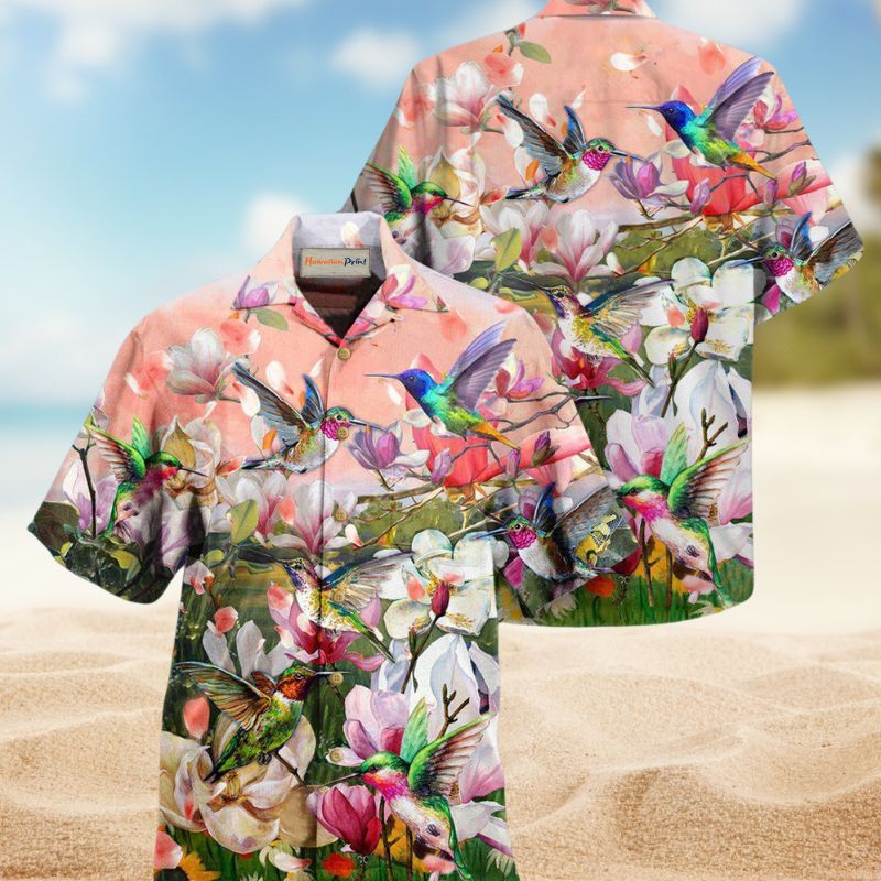 Hummingbirds Blooming Magnolia Edition – Hawaiian Shirt
