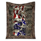 Hunting American Hunters 50 x 60 Inch Flannel Blanket For Cozy Bedroom And Sofa Decor