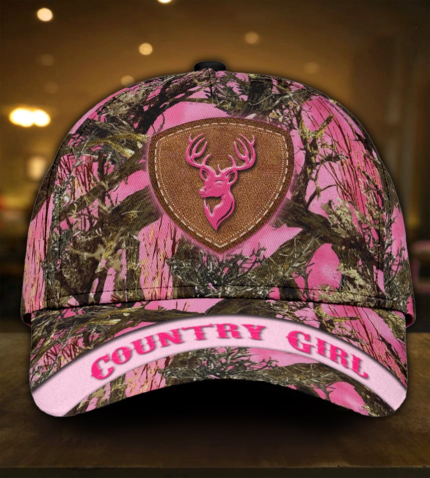 Hunting Country Girl Pink Camo – Classic Cap