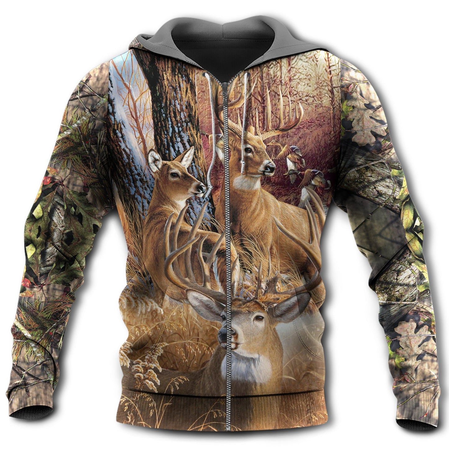 Hunting Deer Autumn Forest Style - 3D Hoodie