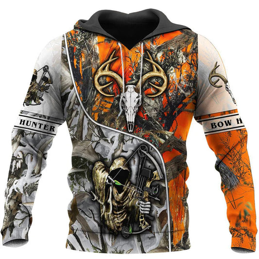 Hunting Deer Bow Hunter Art - 3D Hoodie