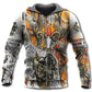 Bow Hunter Deer Yellow Style - 3D Hoodie