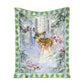 Hunting Deer Christmas 50 x 60 Inch Flannel Blanket For Cozy Bedroom And Sofa Decor