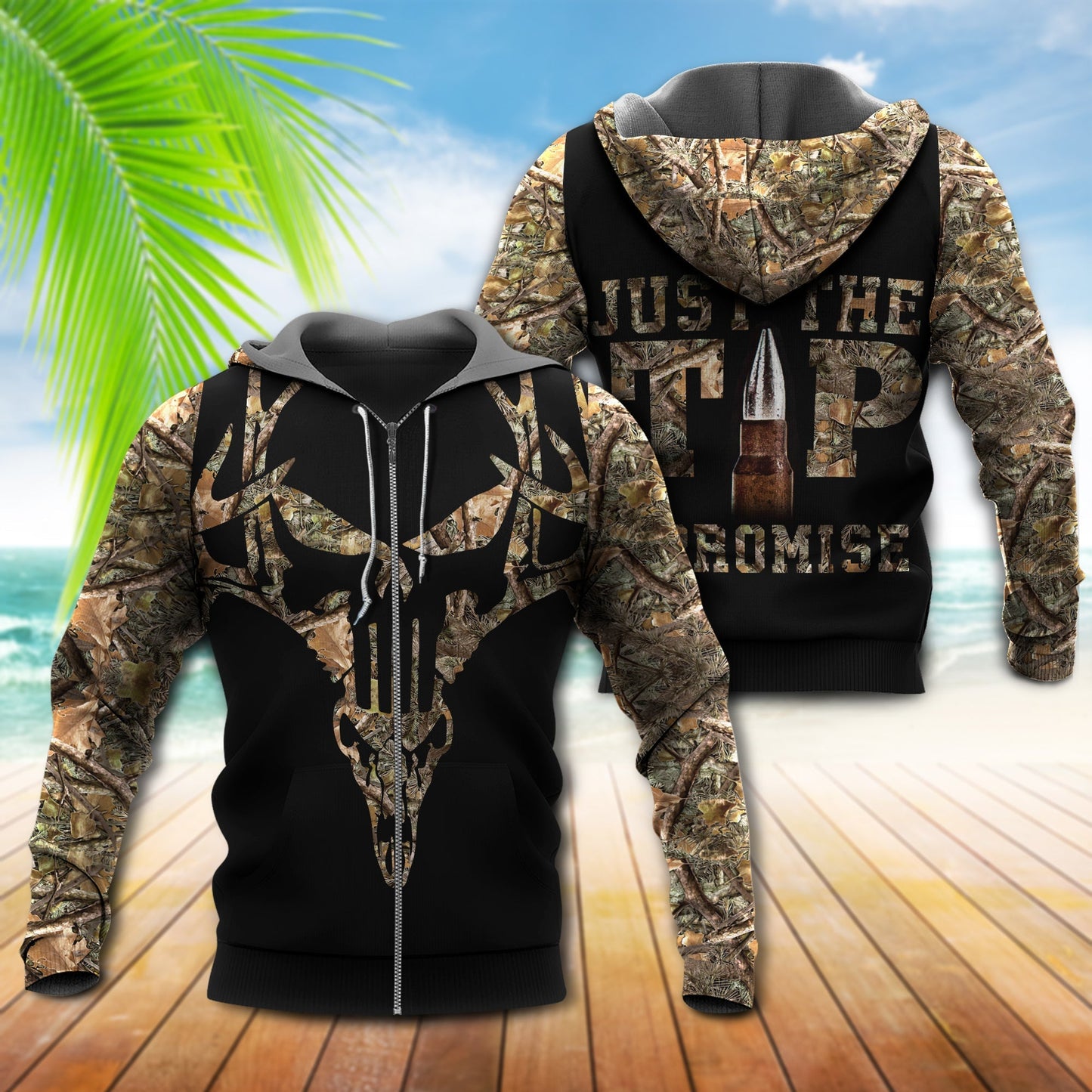 Hunting Deer Funny Promise Quote - 3D Hoodie