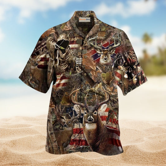 Hunting Deer Loves Forest Limited Edition – Hawaiian Shirt