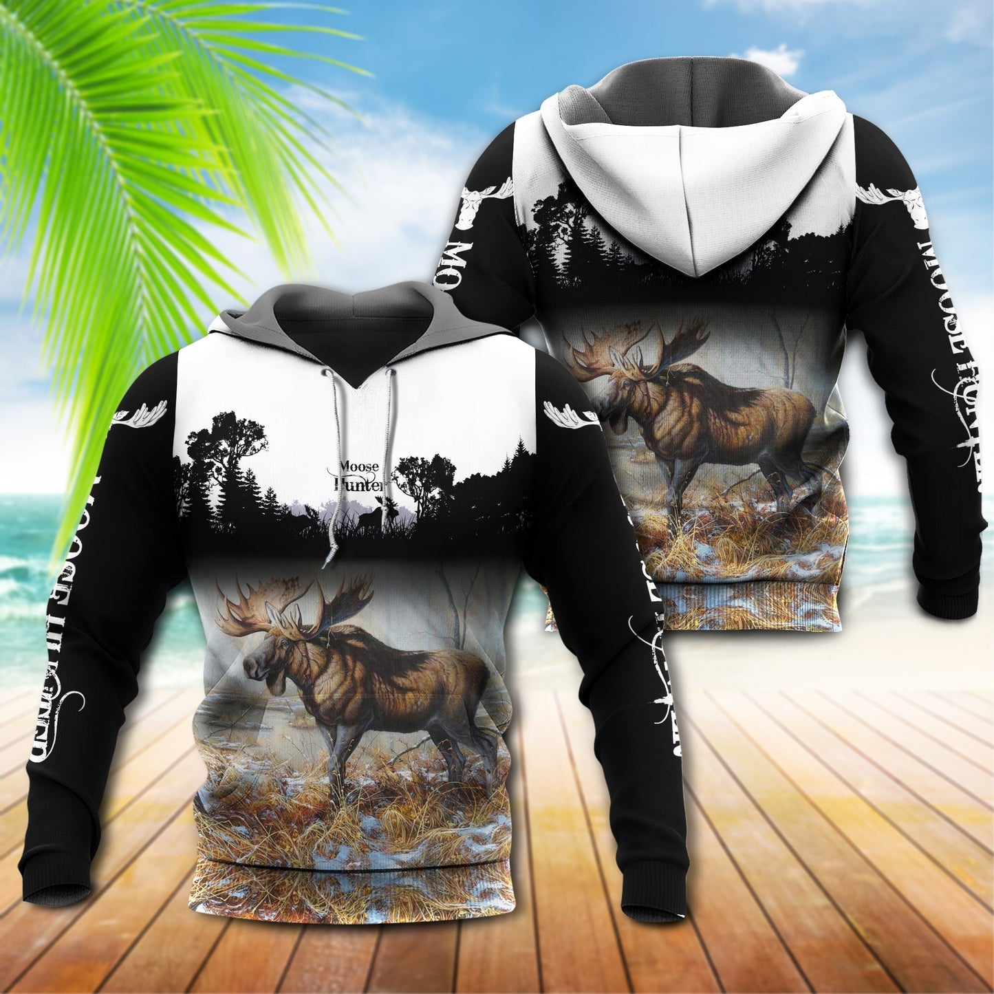 Moose Hunting Lover Quote Style - 3D Hoodie