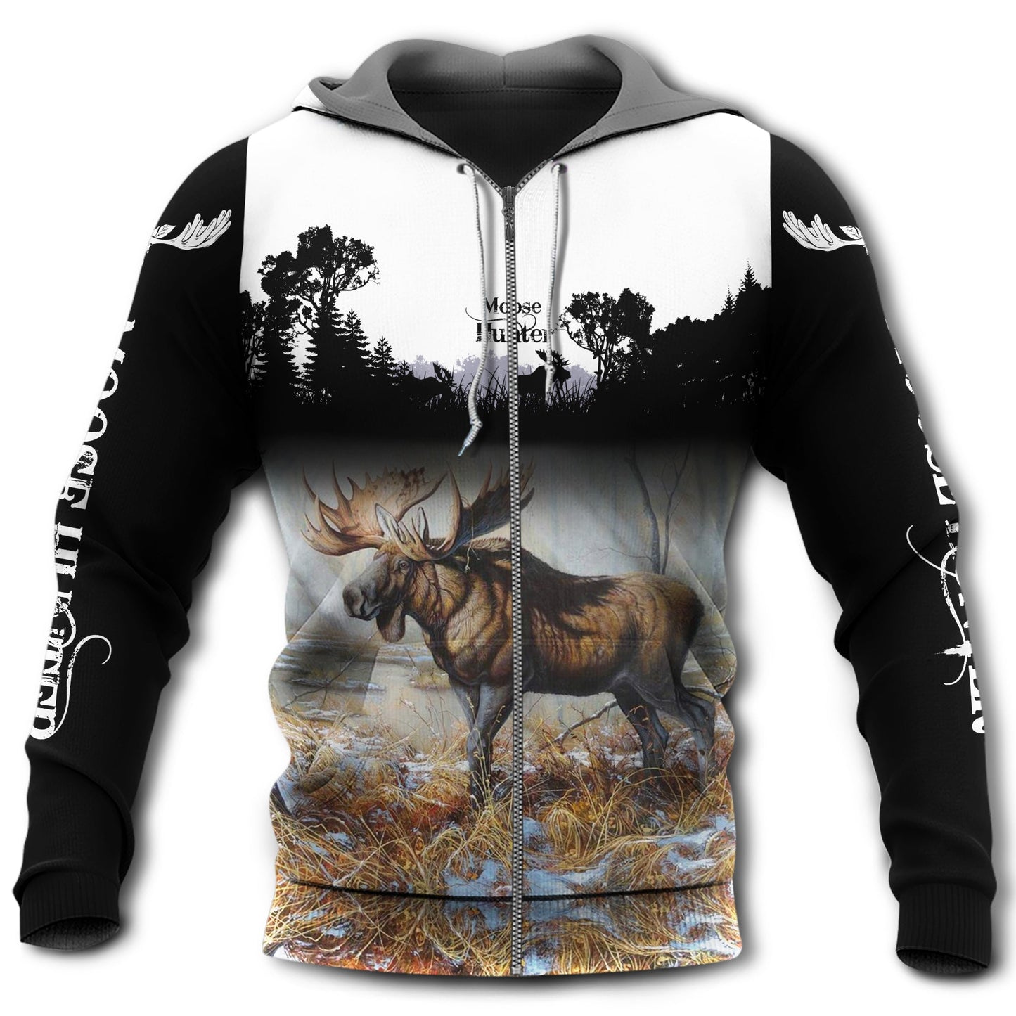 Moose Hunting Lover Quote Style - 3D Hoodie