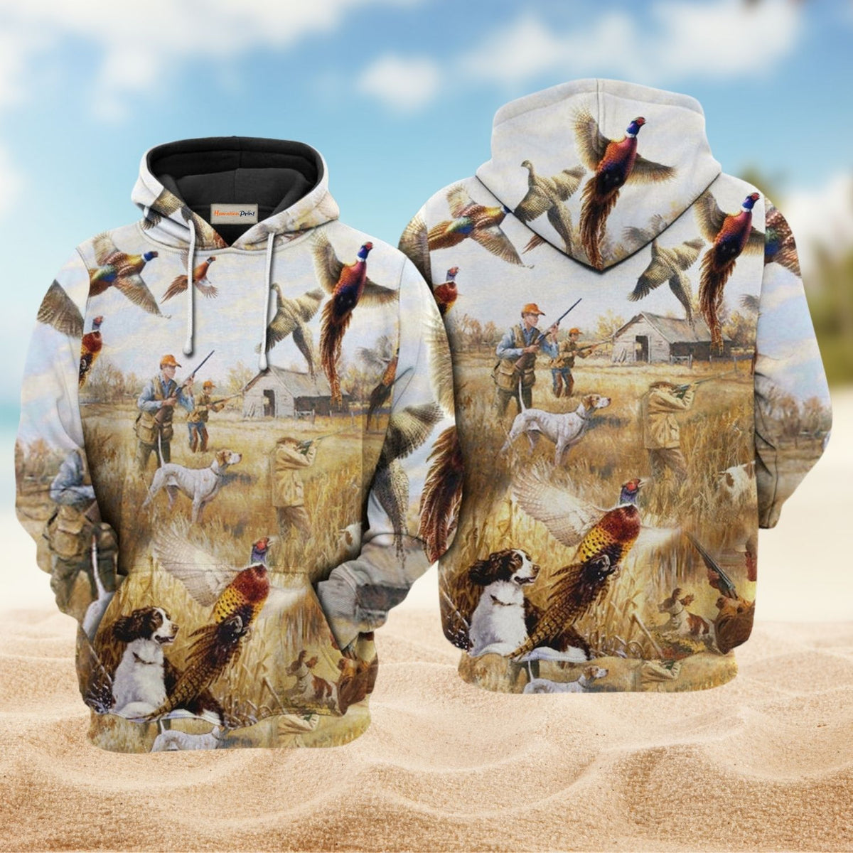 Hunting Pheasant Outdoor Style - 3D Hoodie