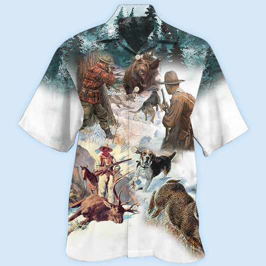 Mountain Hunting Outdoor Style – Hawaiian Shirt