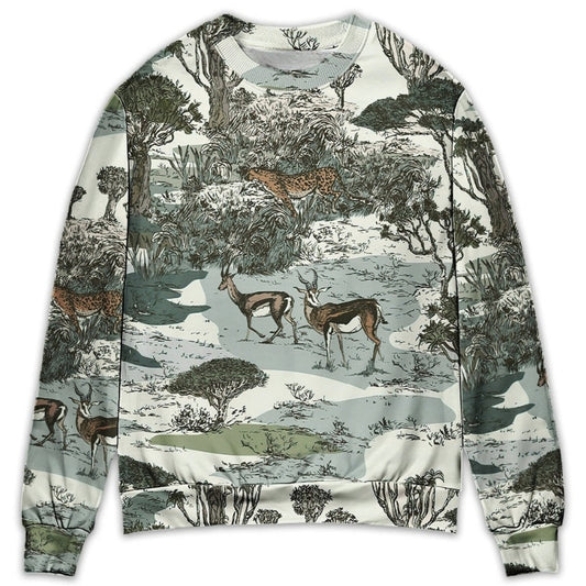 Hunting Cool Wildlife Outdoor Style – Sweater - Ugly Christmas Sweater