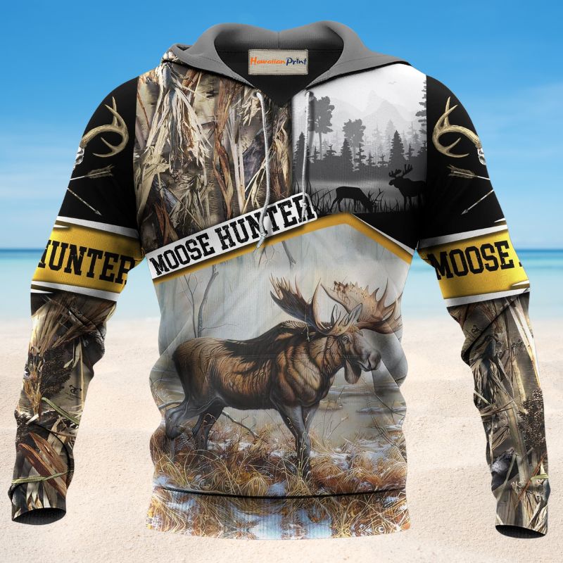 Hunting Moose Adventure - 3D Hoodie