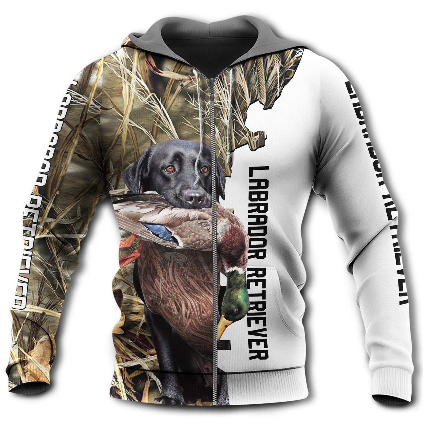 Hunting With Labrador Retriever - 3D Hoodie2