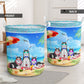 Husky Beach Summer - Laundry Basket - Owls Matrix LTD