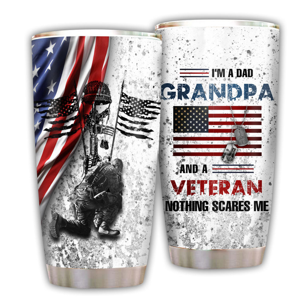 Dad Grandpa Veteran Nice 20 Oz Tumbler For Travel Gifts