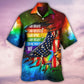 LGBT Courage And Pride Rainbow Quote - Hawaiian Shirt