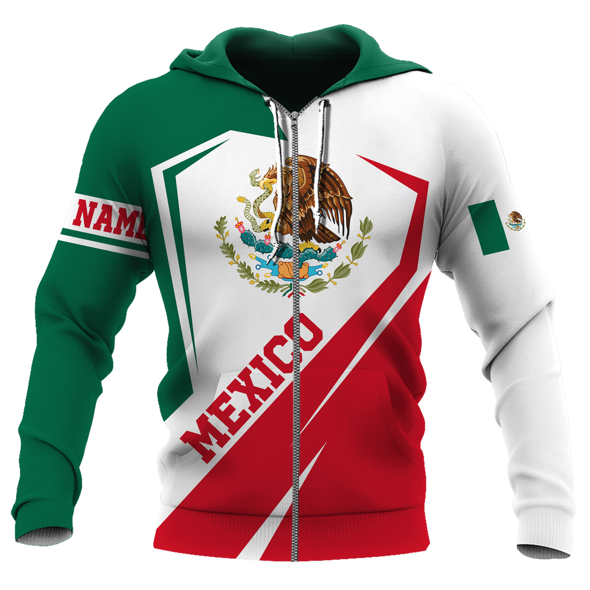 I Love Mexico - 3D Hoodie
