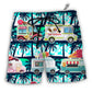 Beach Short / Adults / S Ice Cream Truck Hot Summer - Beach Short - Owls Matrix LTD