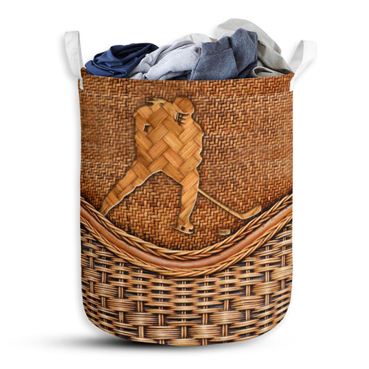 Ice Hockey Rattan Teaxture - Laundry Basket - Owls Matrix LTD
