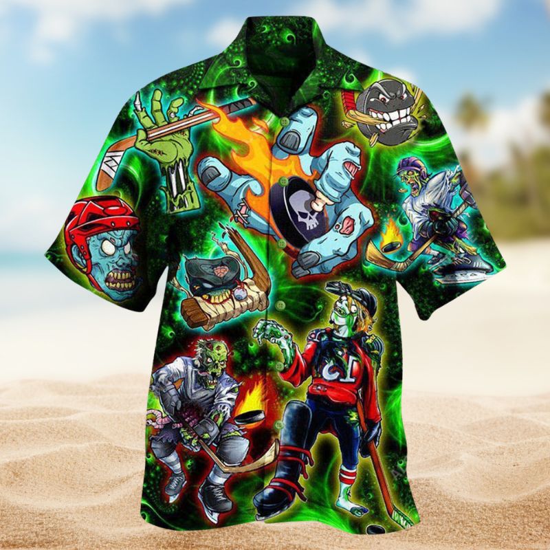 Ice Hockey Shut Your Five Hole Edition – Hawaiian Shirt