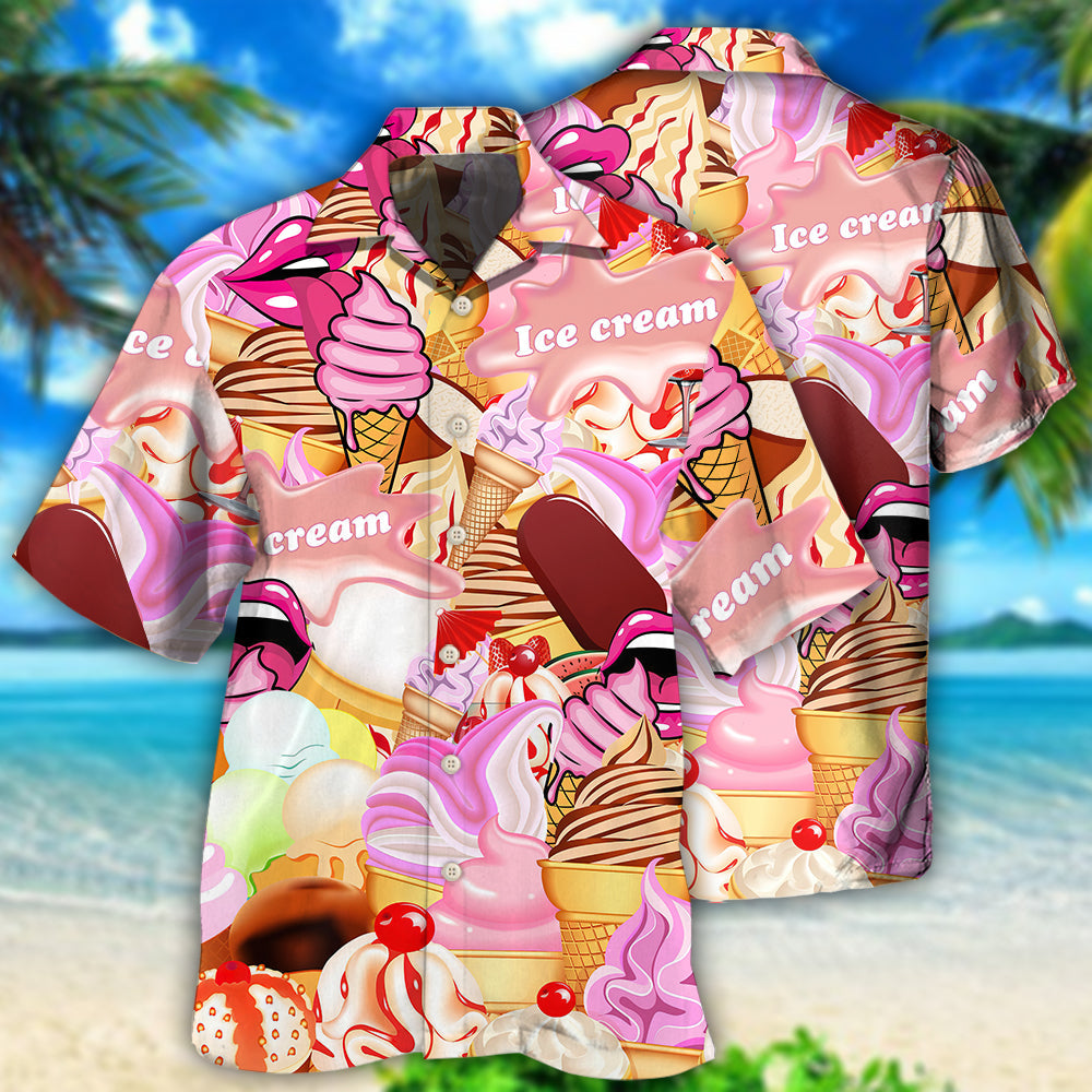Colorful Ice Cream Sweet Art – Hawaiian Shirt