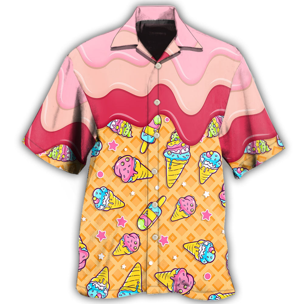 Ice Cream Fresh Roses Sweet - Hawaiian Shirt