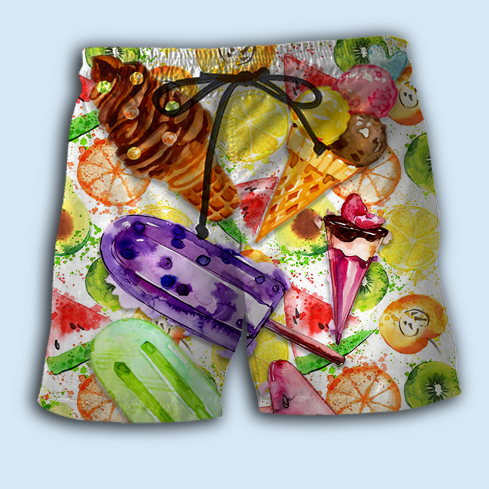 Ice Cream Colorful Summer Style – Beach Short