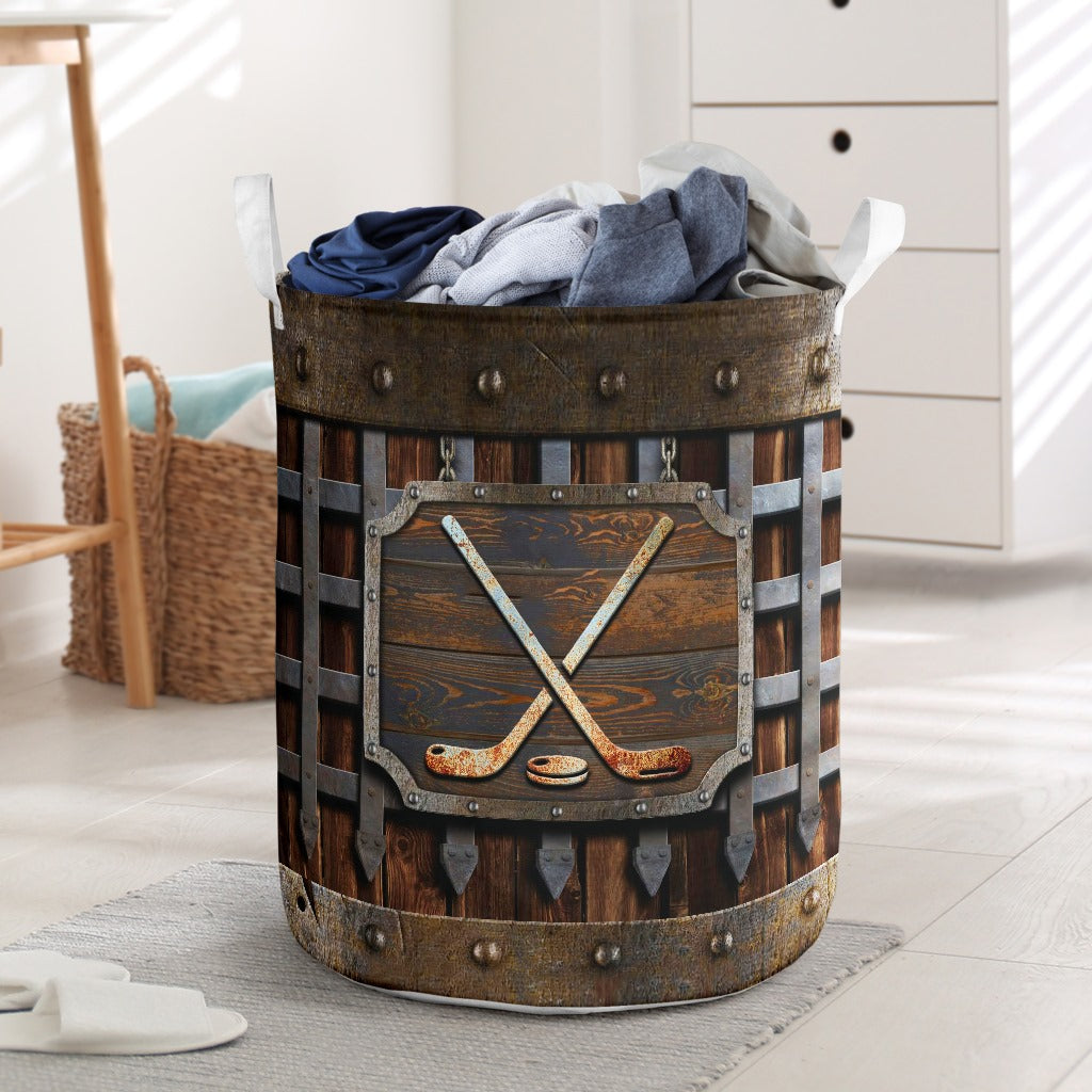Ice Hockey Basic Style - Laundry Basket - Owls Matrix LTD