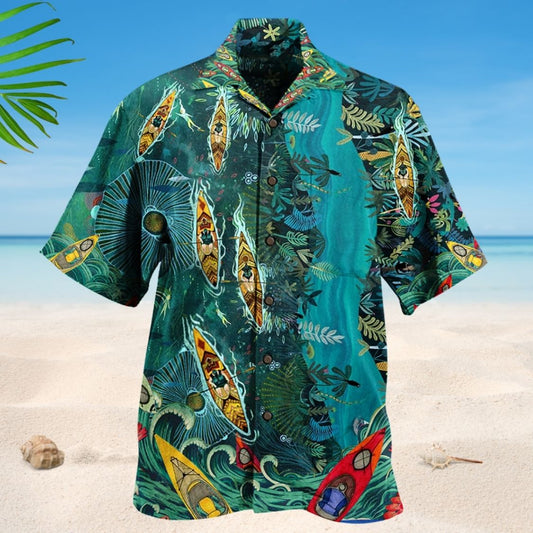 Rather Be Kayaking Adventure Quote – Hawaiian Shirt