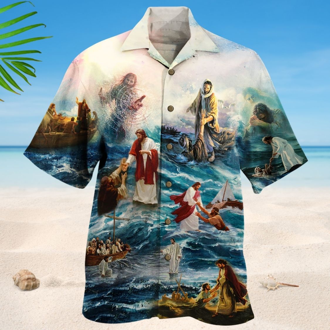 Jesus Saved My Life Faith Design – Hawaiian Shirt