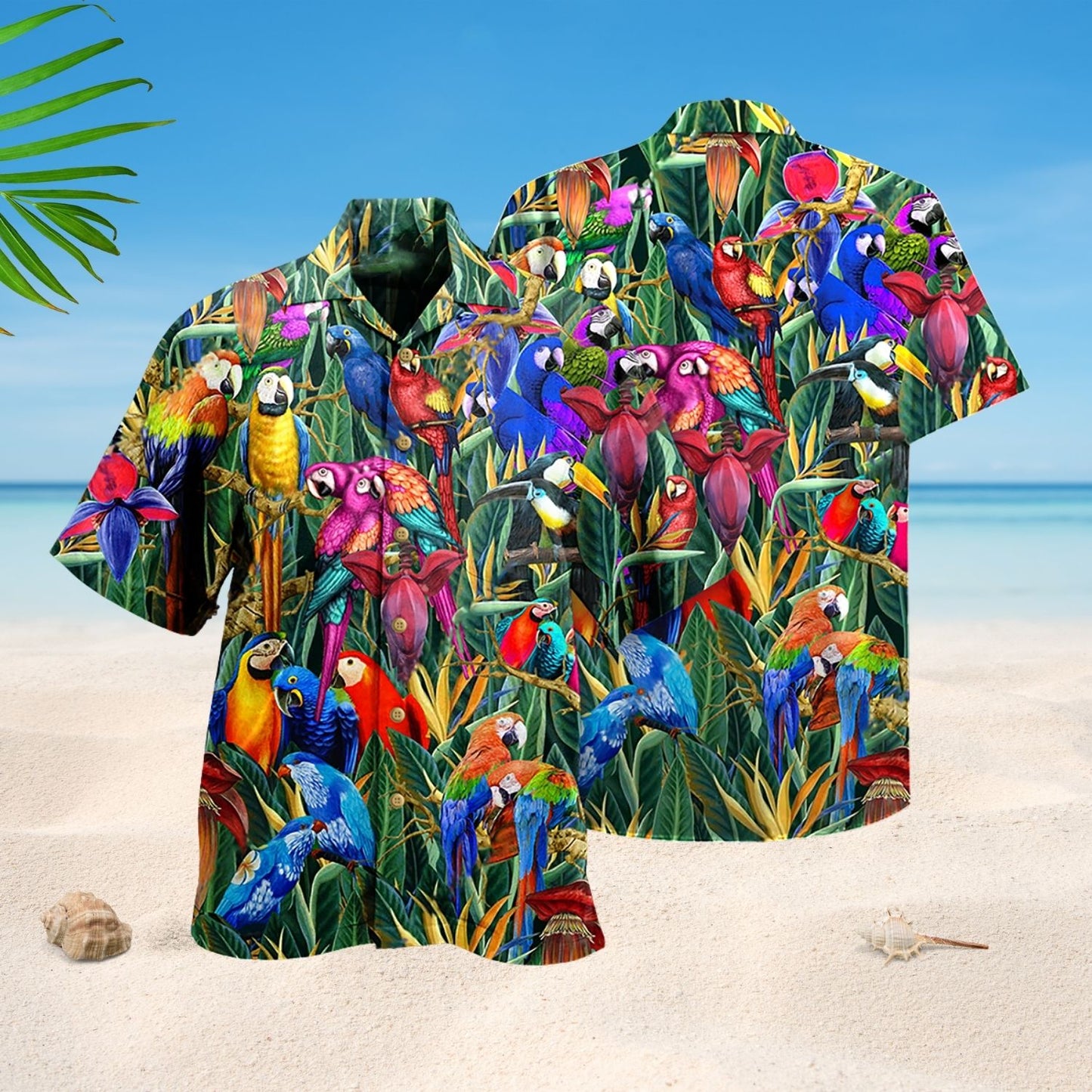 Parrot Amazing Tropical Art Design – Hawaiian Shirt