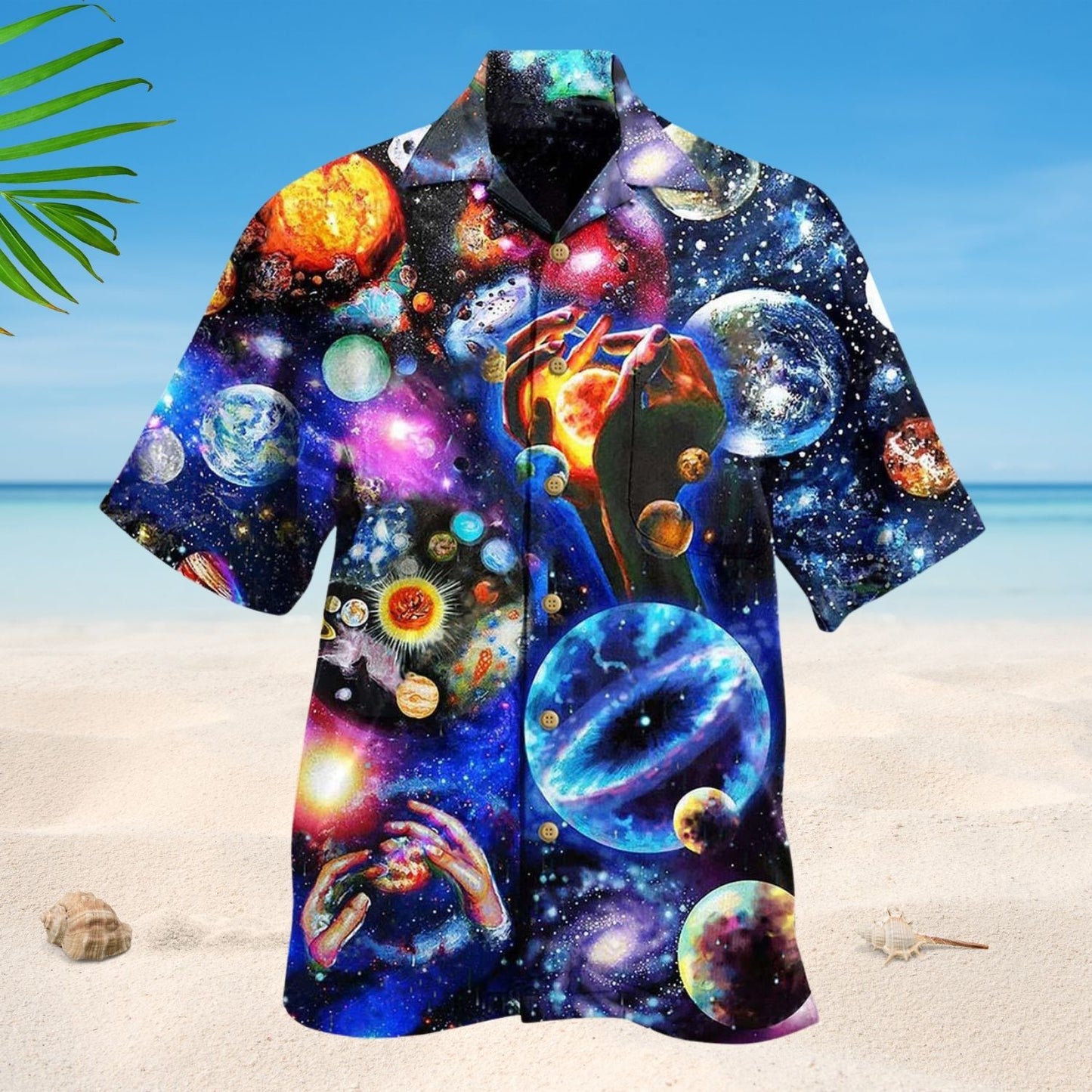 Lovely Galaxy Planet Art – Hawaiian Shirt