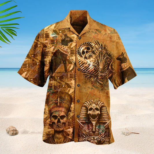 Ancient Egypt Skull Art – Hawaiian Shirt