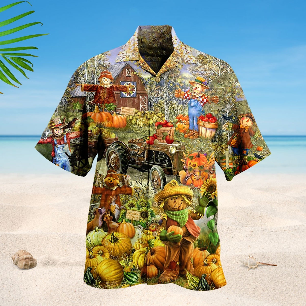 Halloween Pumpkin Smile Art – Hawaiian Shirt