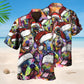 Colorful Dog Christmas Holiday Art - Hawaiian Shirt