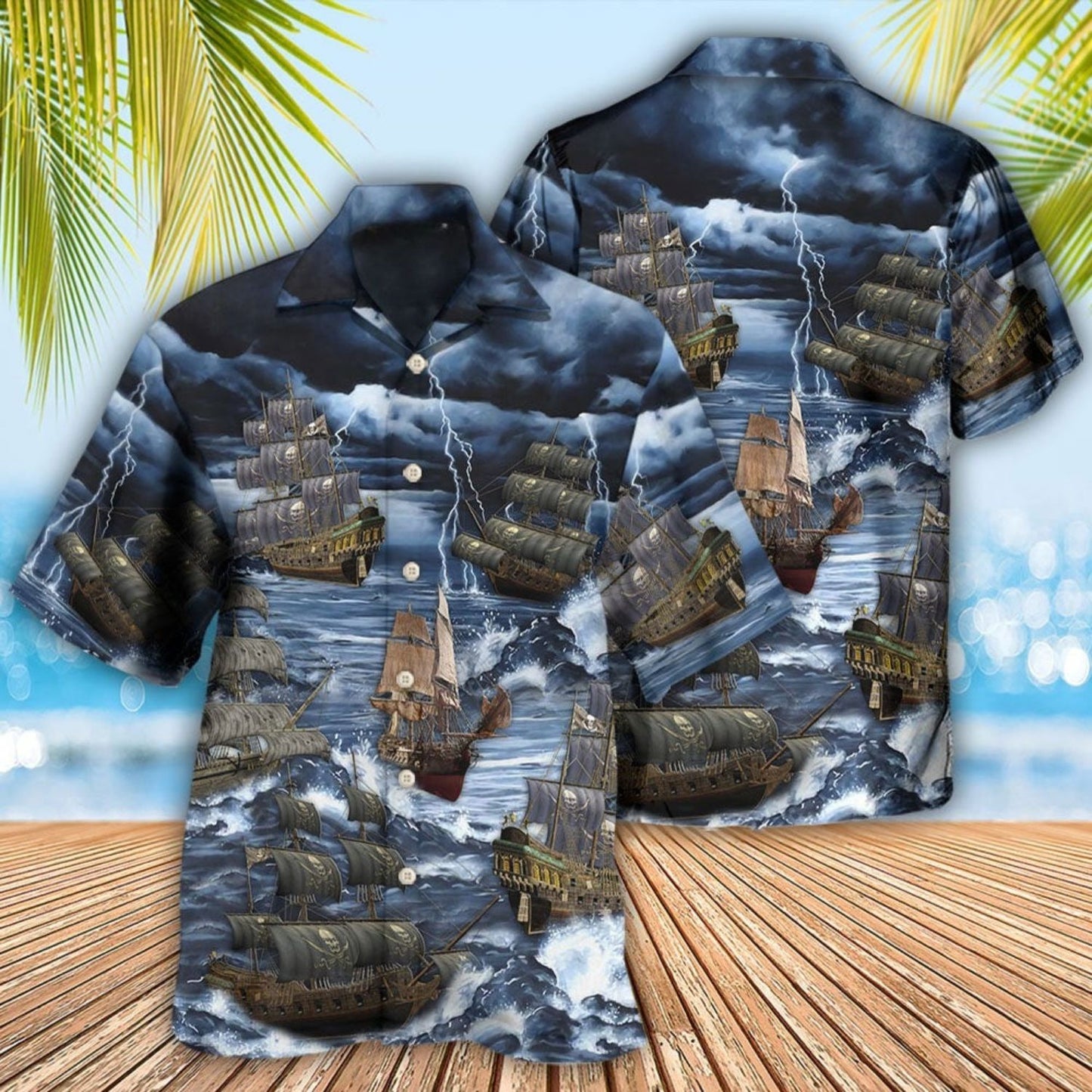 Sailing Through Storm And Thunder – Hawaiian Shirt